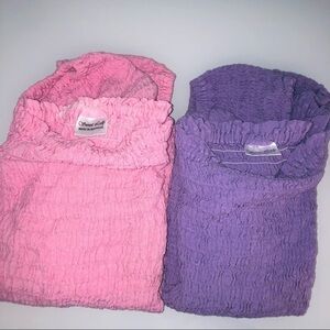 Off The Shoulder Tops Womens Vintage Stretchy Bundle Of Two Pink Lavender